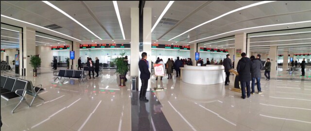 泰州黃橋政務(wù)服務(wù)中心100窗口排隊叫號系統(tǒng)、觸摸查詢系統(tǒng)